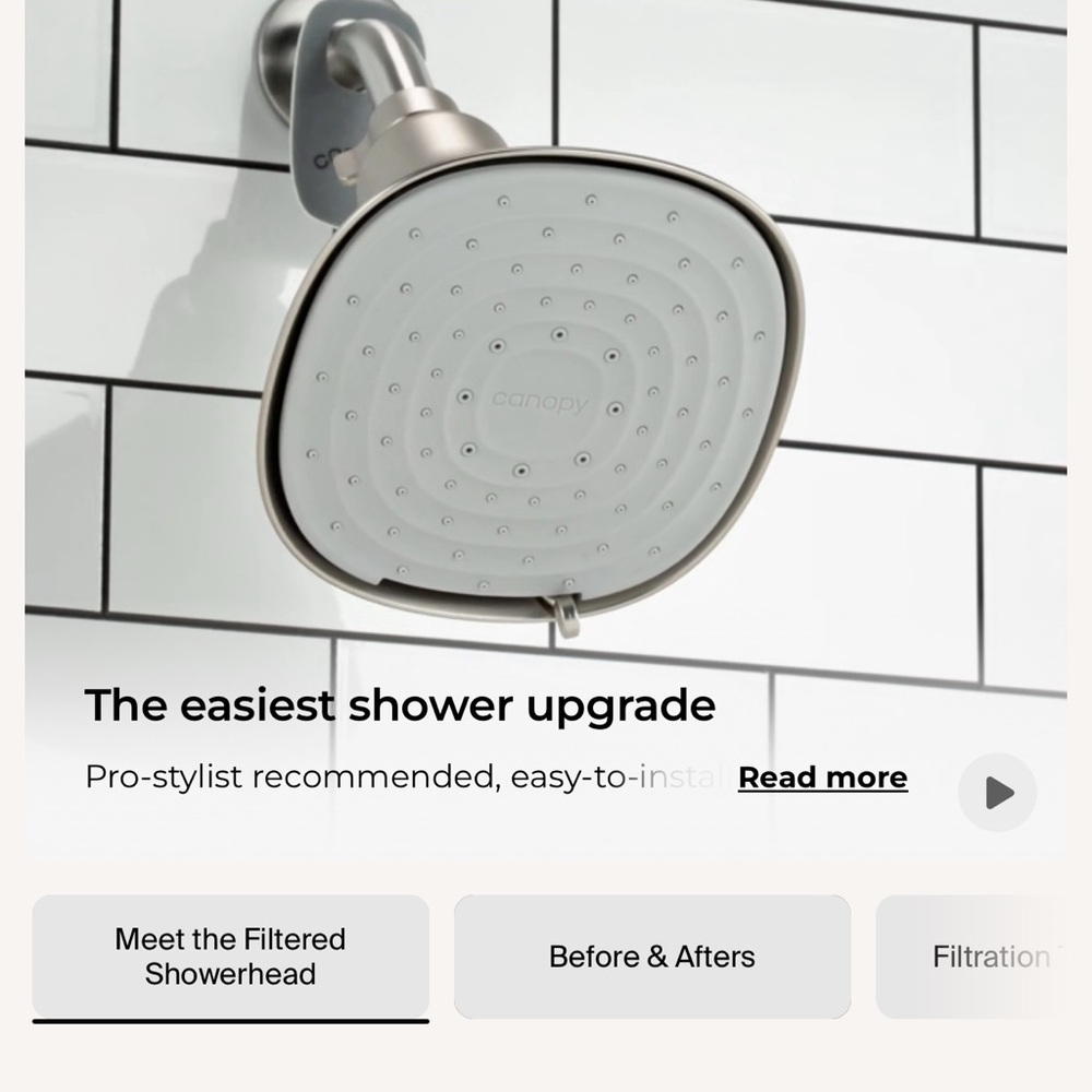 Canopy Filtered Showerhead